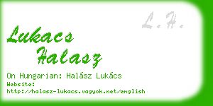 lukacs halasz business card